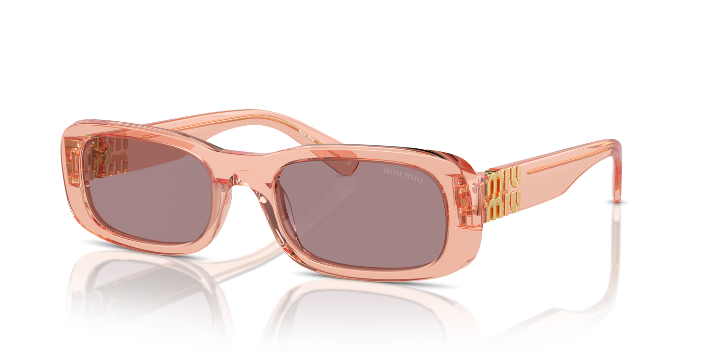 Miu Miu MU 08ZS 13T06I Noisette Transparent Eyeglasses for Woman LookerOnline