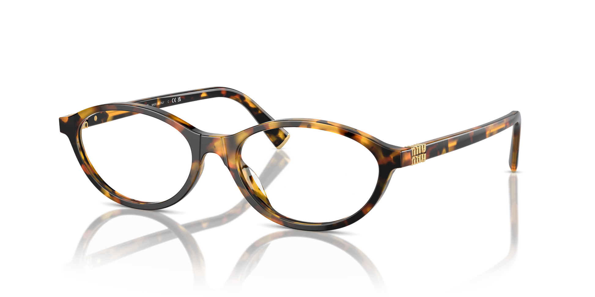 Miu Miu MU 09XV VAU1O1 Honey Havana Eyeglasses for Woman Miu Miu MU 09XV VAU1O1 Honey Havana Eyeglasses for Woman