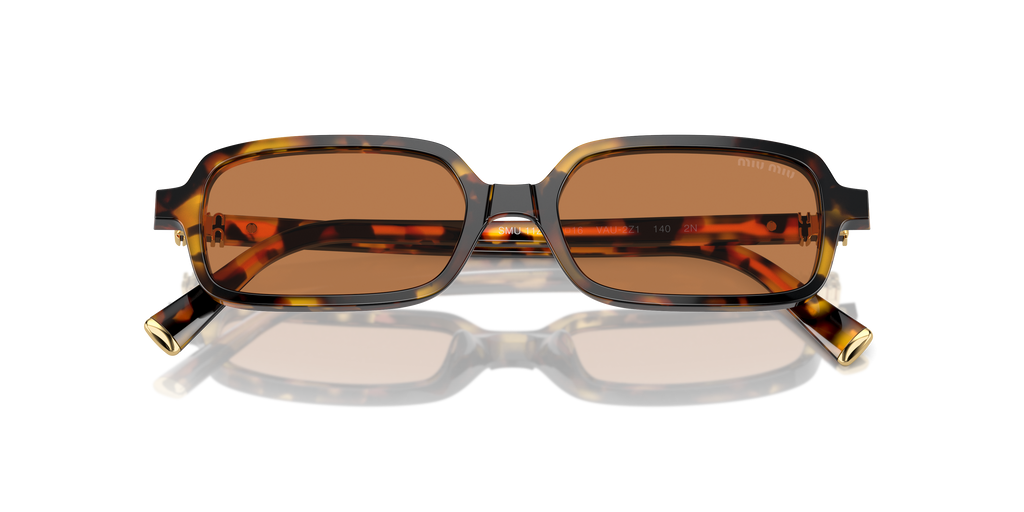 Miu Miu MU 11ZS VAU2Z1 Honey Havana Sunglasses for Woman