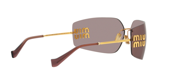 Miu Miu MU 54YS 5AK06I Gold Sunglasses for Woman – LookerOnline