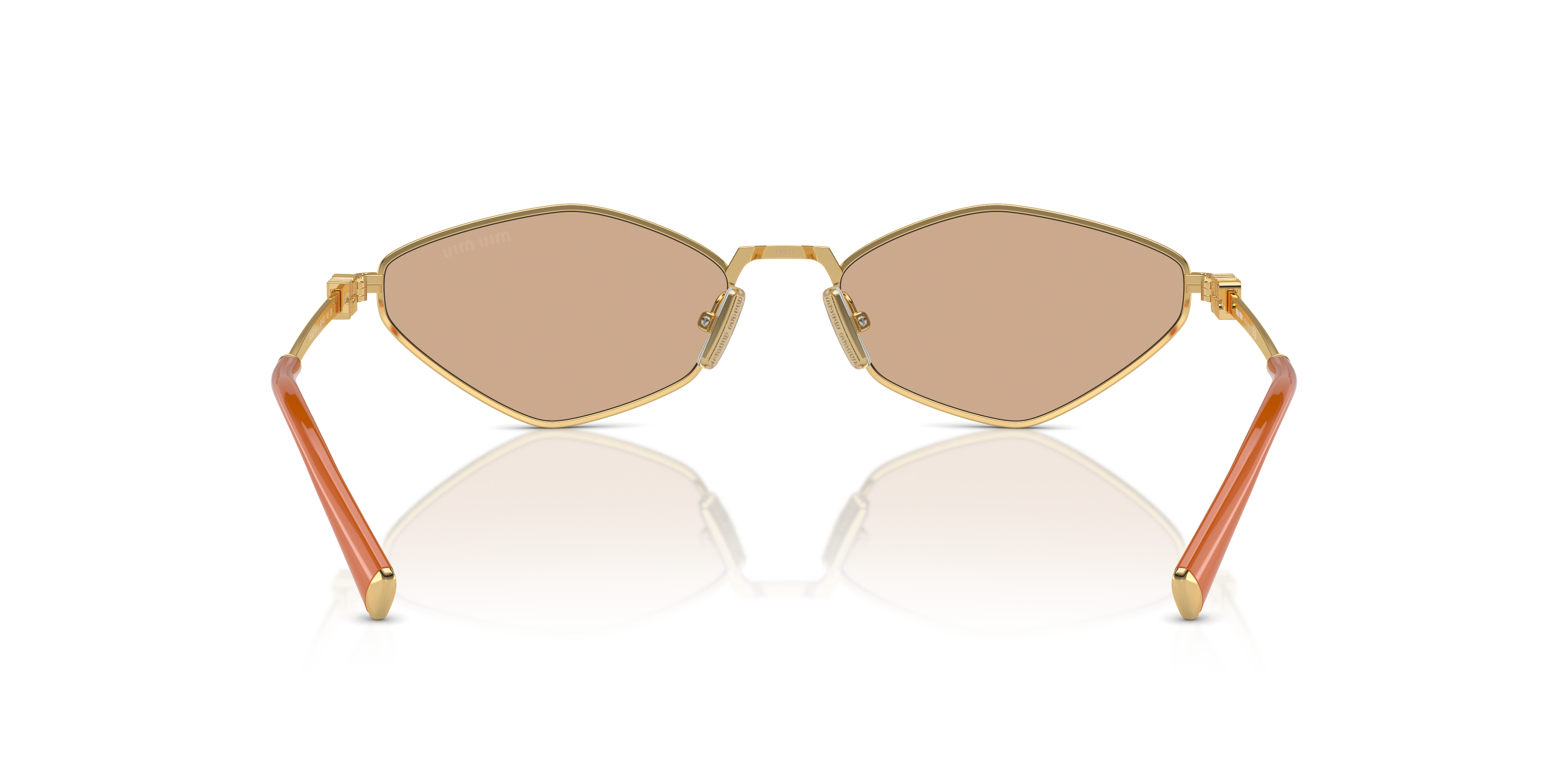 Miu Miu MU 56ZS 5AK40D Gold Sunglasses for Woman – LookerOnline Miu Miu MU 56ZS 5AK40D Gold Sunglasses for Woman – LookerOnline