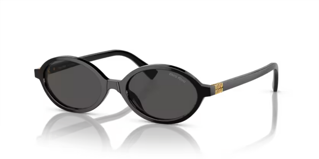 Miu Miu MU 04ZS 1AB5S0 Black Sunglasses for Woman - LookerOnline display picture 1