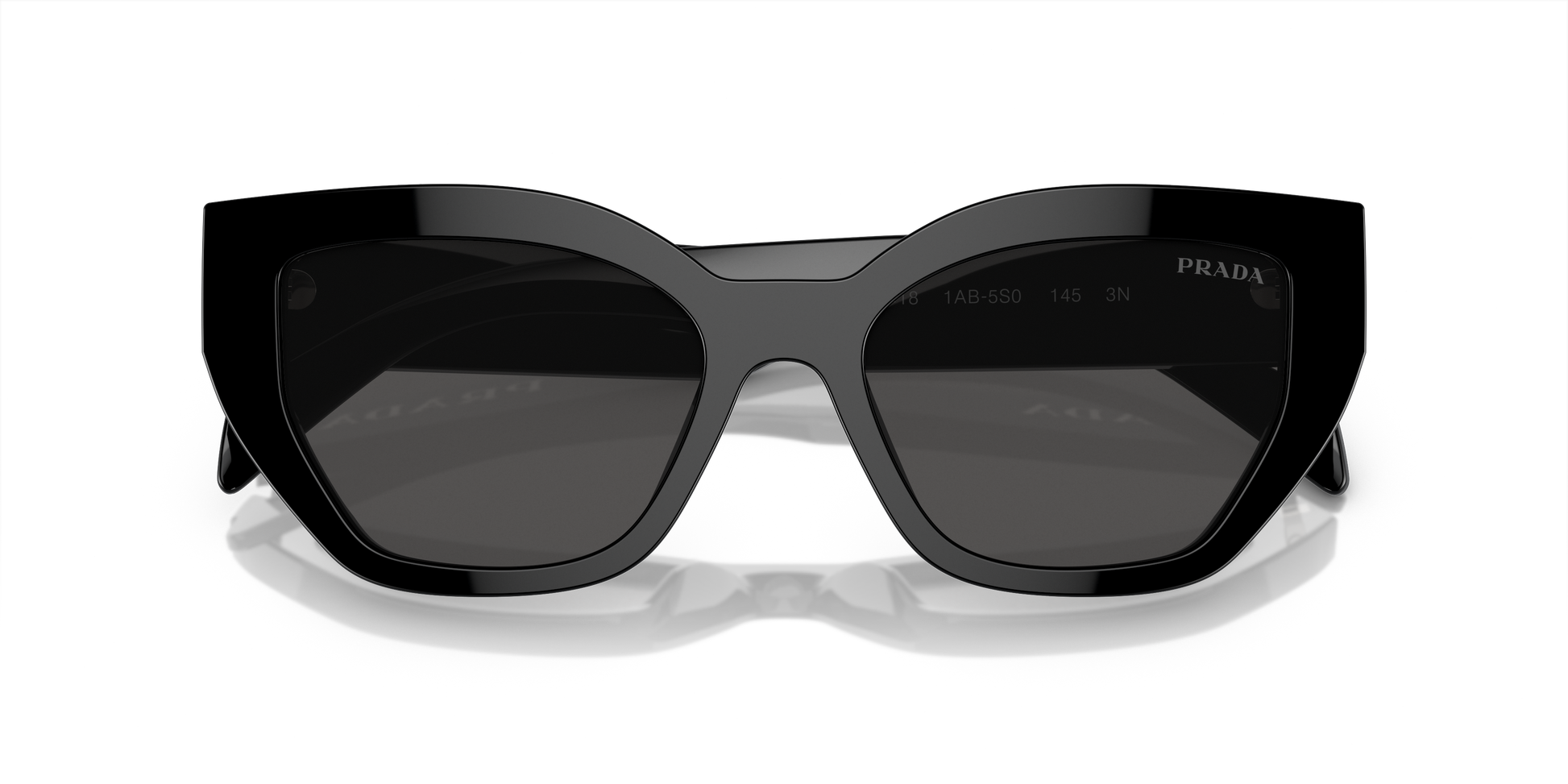 women's prada goggles Prada PR A09S 1AB5S0 Sunglasses Black for Woman