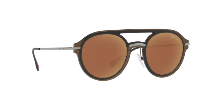 Prada Linea Rossa PS 05TS 5N9HD0 Brown Man Sunglasses LO