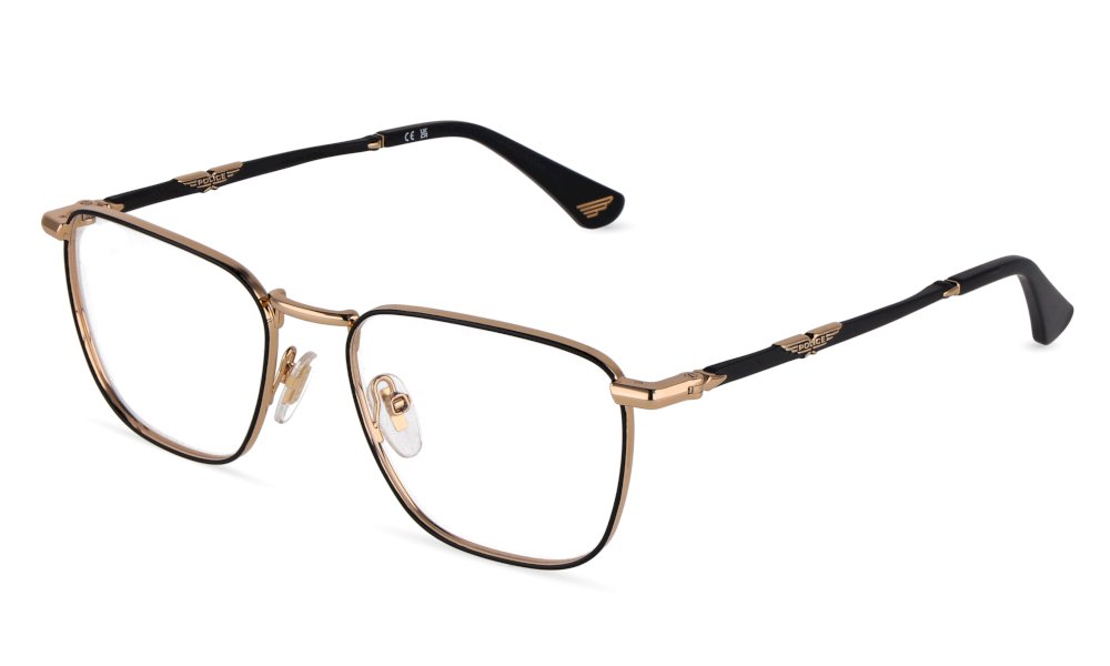 Police VPLU62 0302 Oro Rose' Lucido C/Parti Nero Semilucido