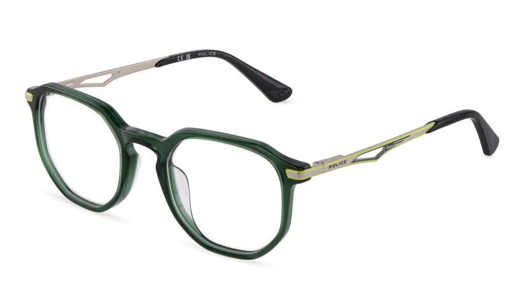Police VK179 G61Y Verde Trasparente Lucido