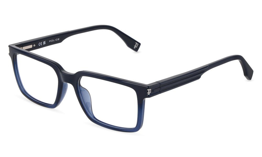 Police VPLU53 07V9 Blu Pieno Sfumato Blu Trasparente Opaco
