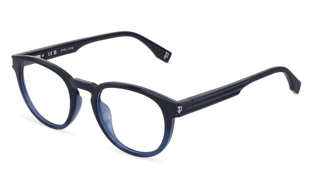 Police VPLU54 07V9 Blu Pieno Sfumato Blu Trasparente Opaco