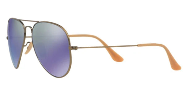 Ray-Ban Aviator Large Metal RB3025 167/68 Bronze - Blue Mirror | LookerOnline