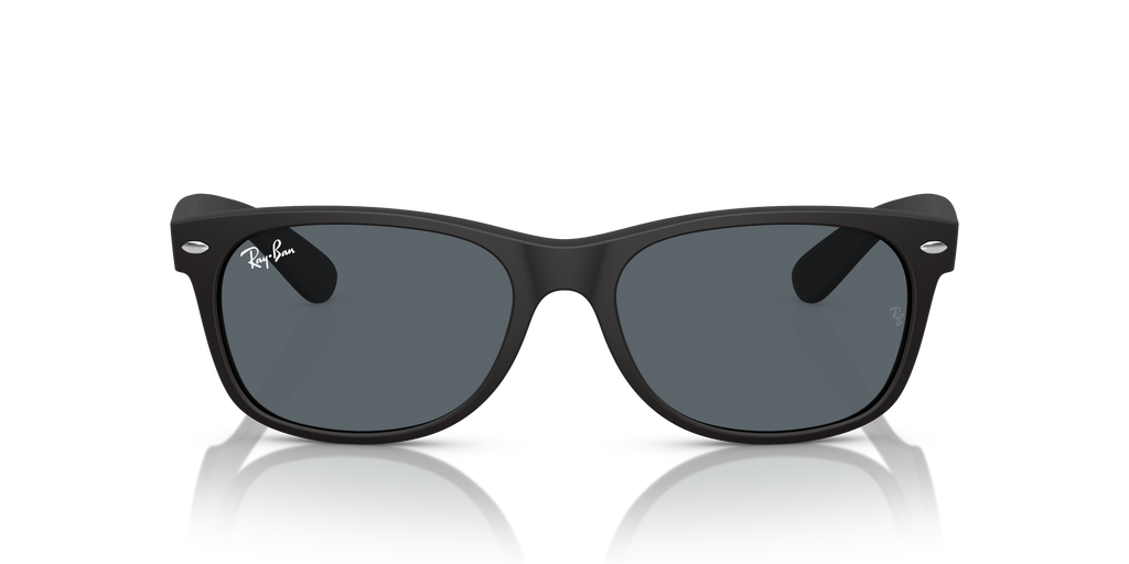 Ray-Ban New Wayfarer RB2132 622/R5 Rubber Black Sunglasses for Men