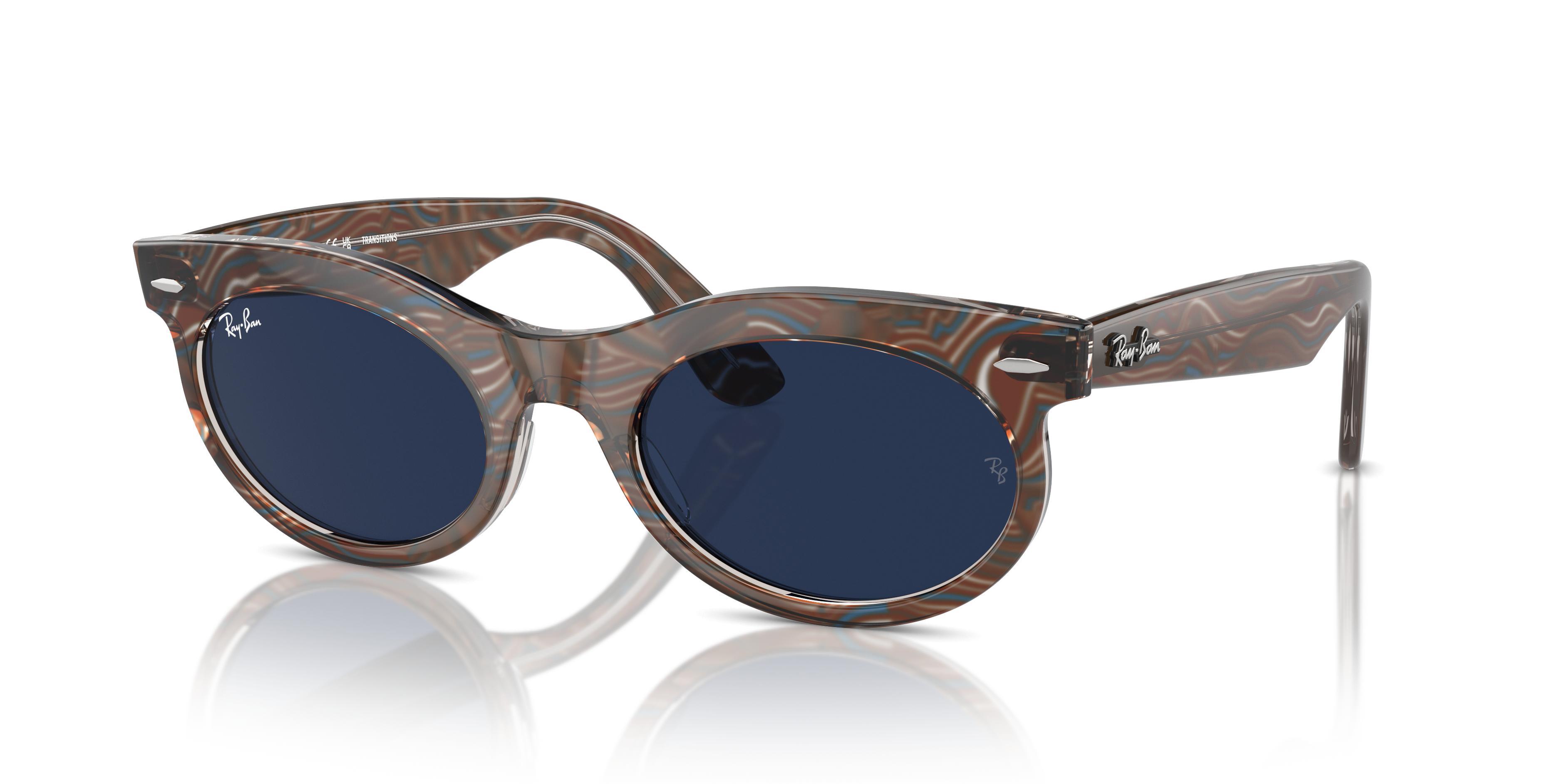 Ray-Ban Wayfarer Oval Sunglasses RB2242 1383GG