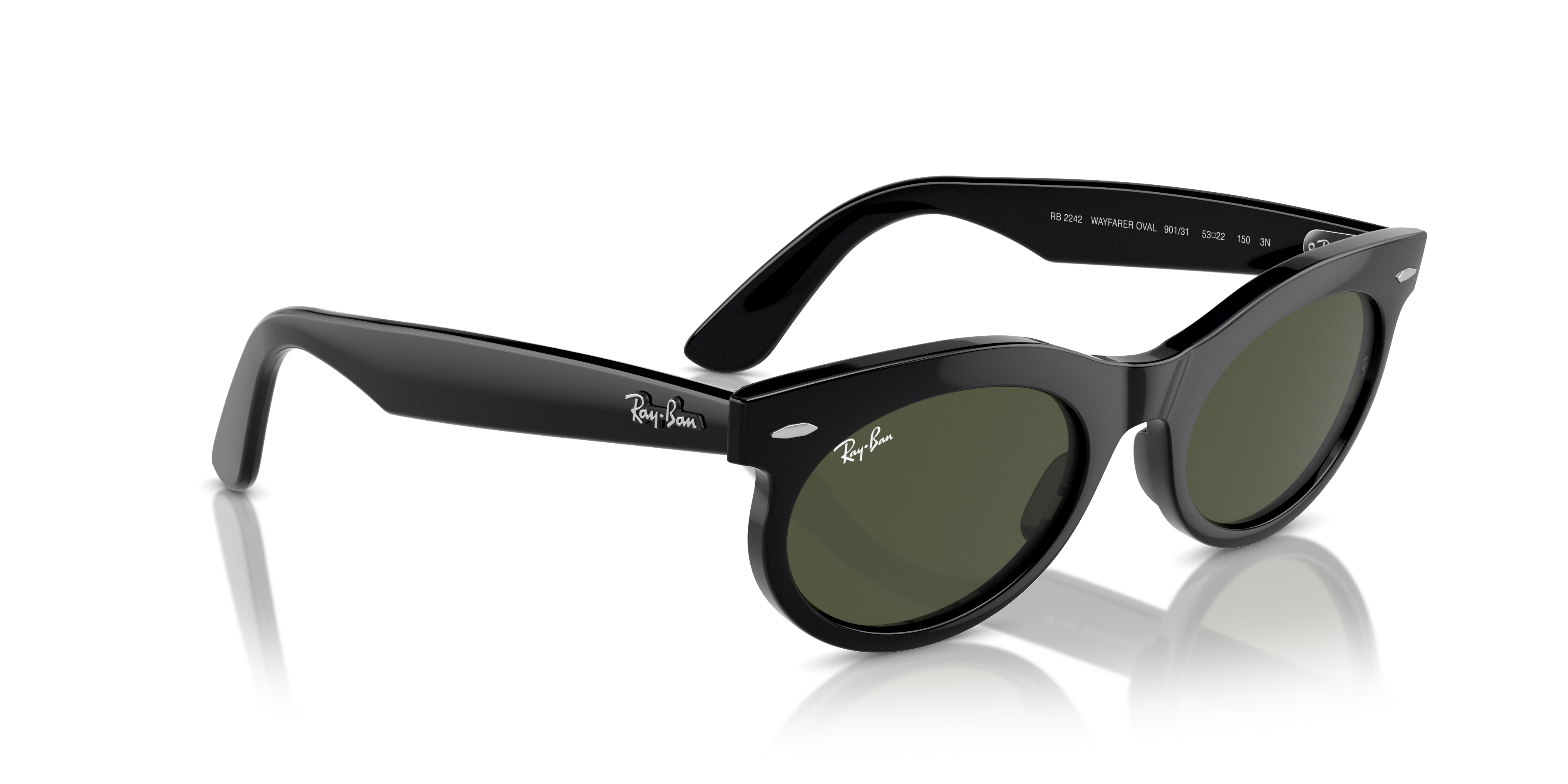 Ray-Ban Wayfarer Oval Sunglasses RB2242 901/31