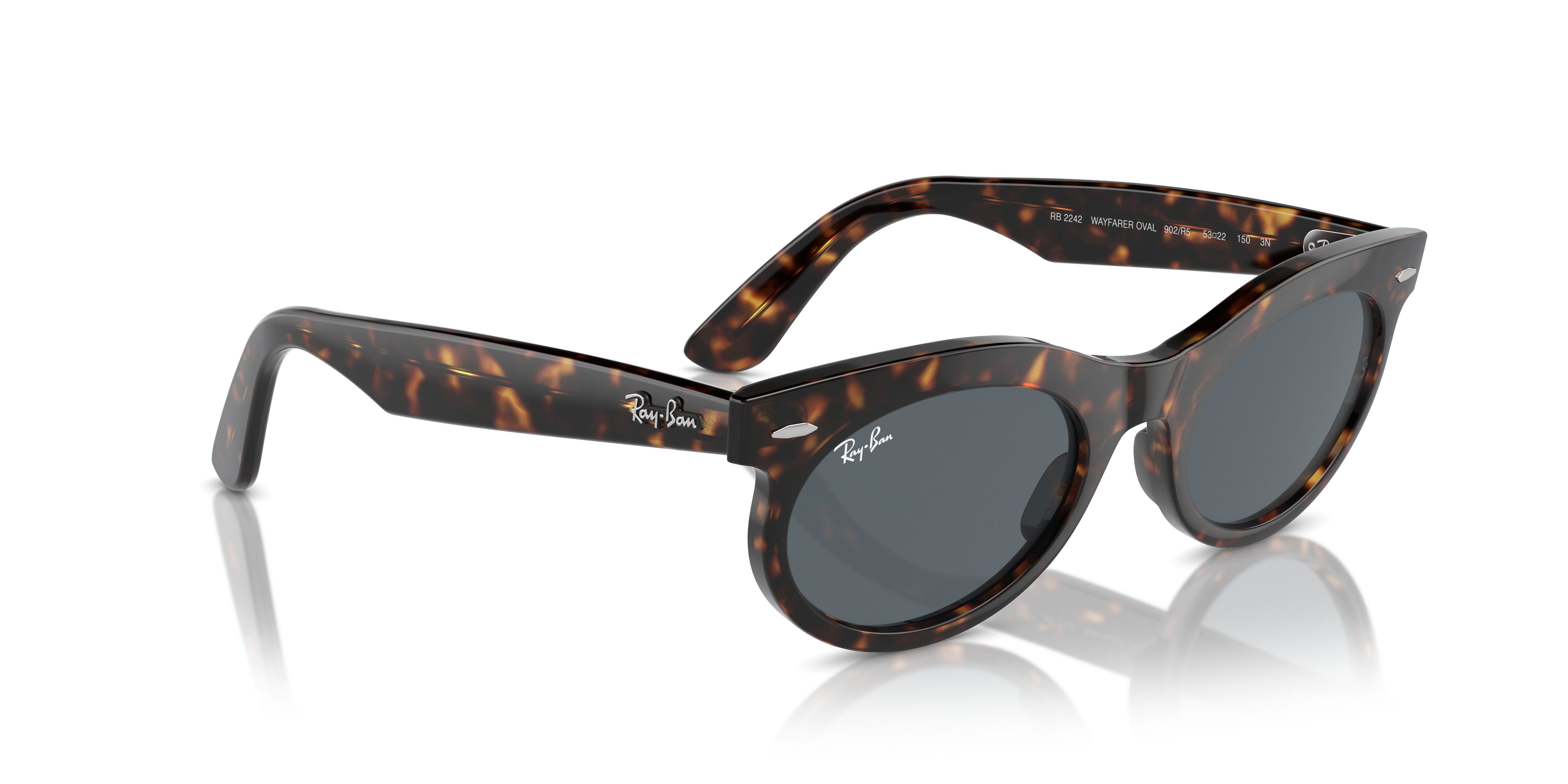 Ray-Ban Wayfarer Oval Sunglasses RB2242 902/R5