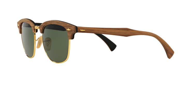 Ray-Ban Clubmaster Wood Sunglasses RB3016M 118158