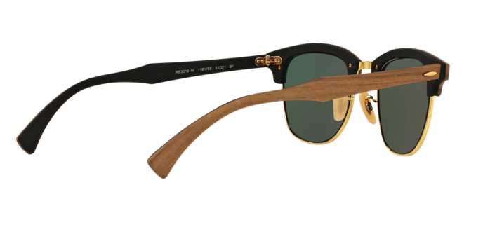Ray-Ban Clubmaster Wood Sunglasses RB3016M 118158