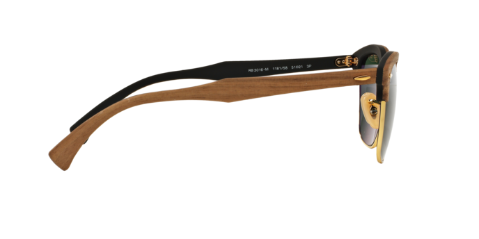 Ray-Ban Clubmaster Wood Sunglasses RB3016M 118158