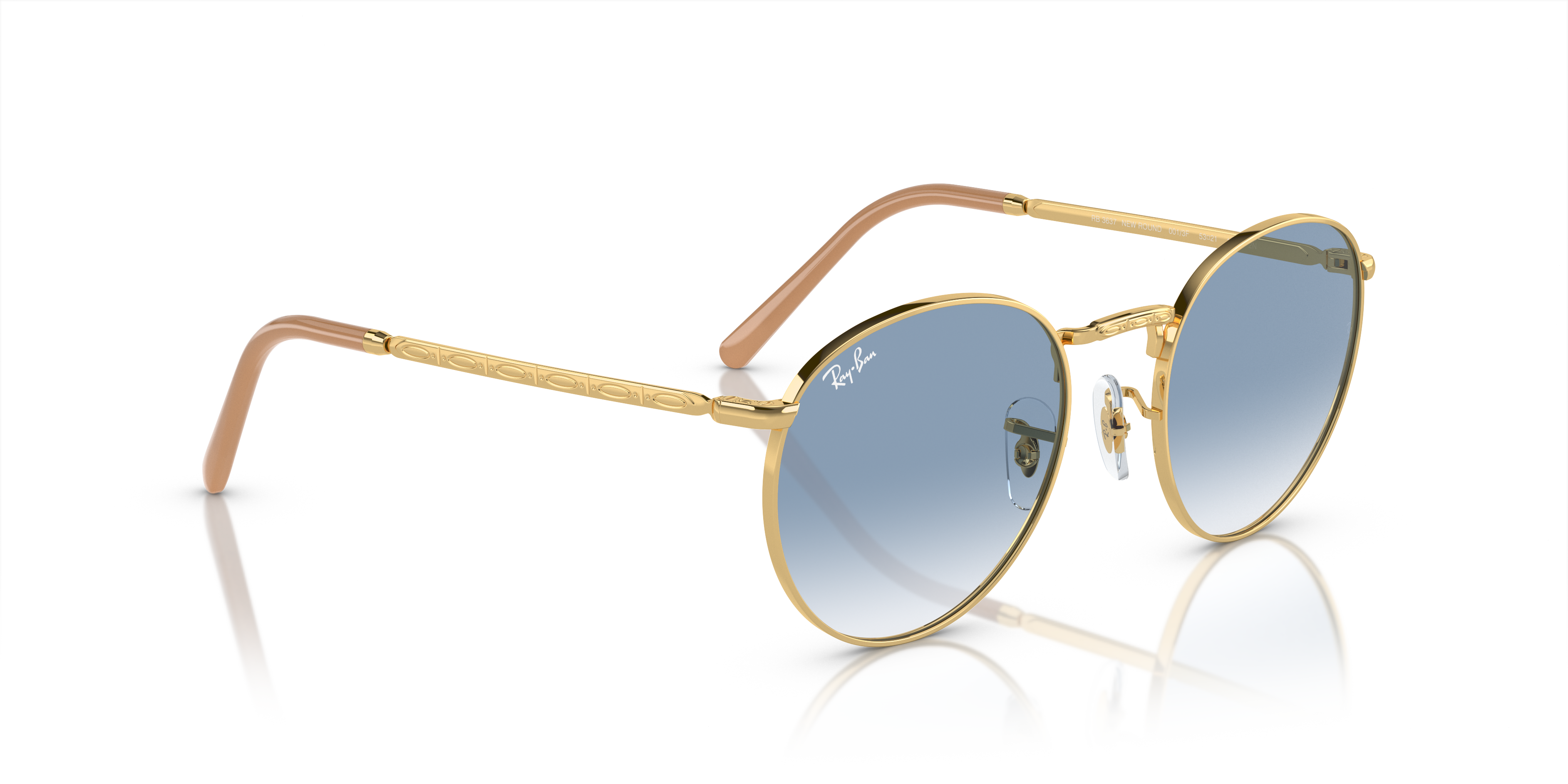 Ray-Ban New Round Sunglasses RB3637 001/3F