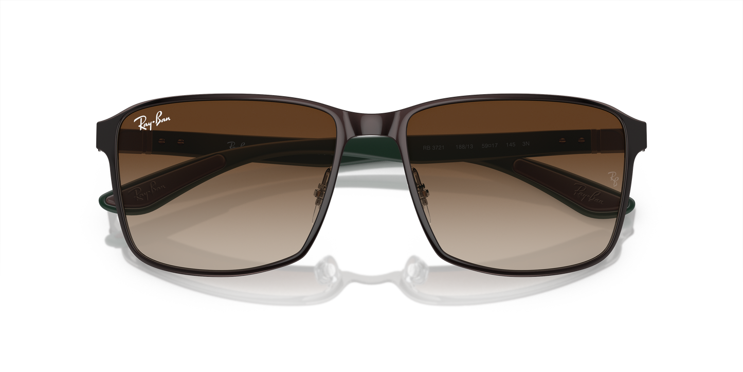 Ray-Ban RB3721 188/13 Brown On Gunmetal – LookerOnline