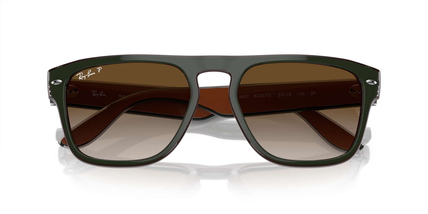 Ray-Ban RB4407 6732T5 Green & Dark Grey & Transparent Brown