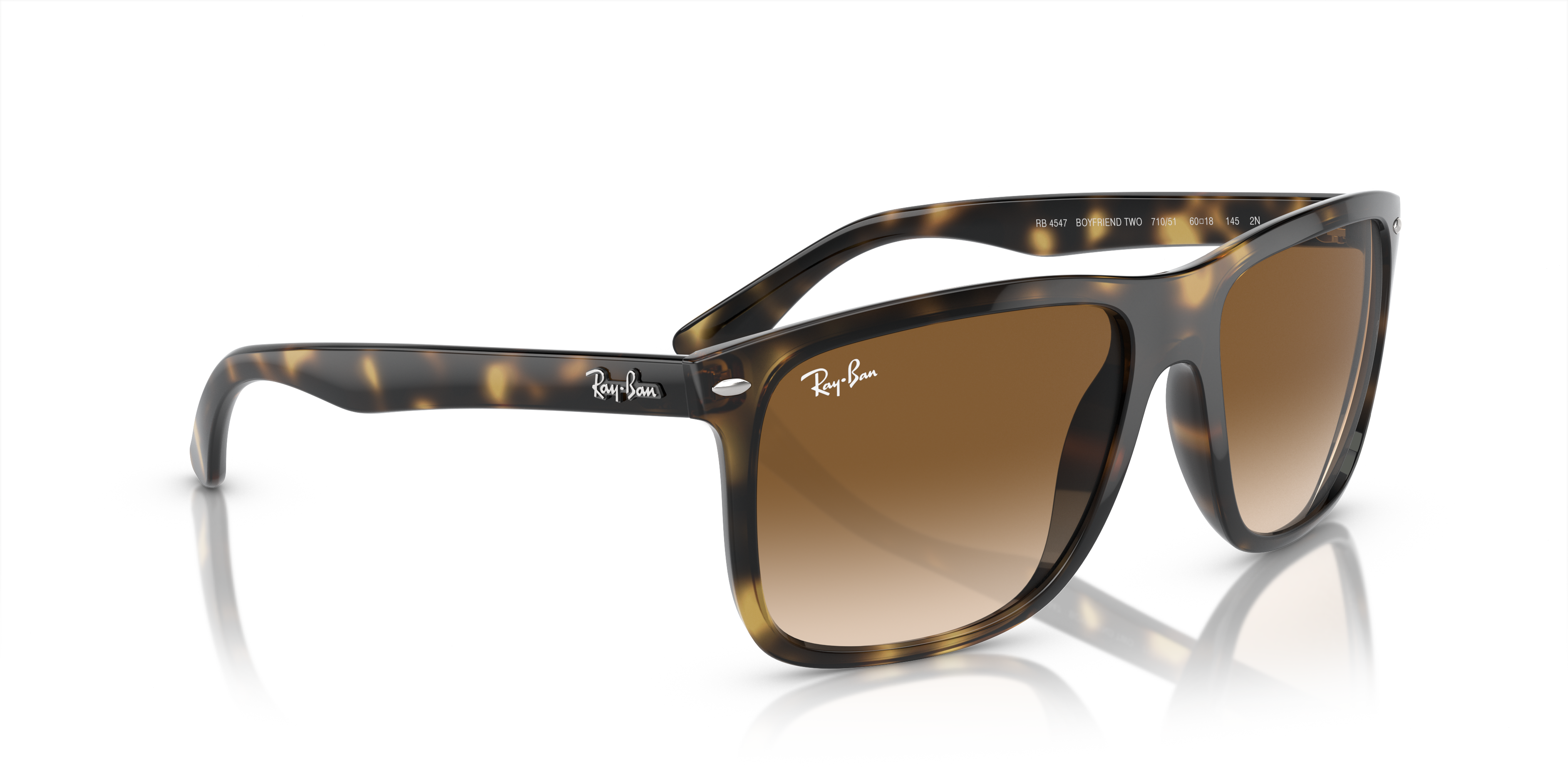 Ray-Ban Boyfriend Two Sunglasses RB4547 710/51