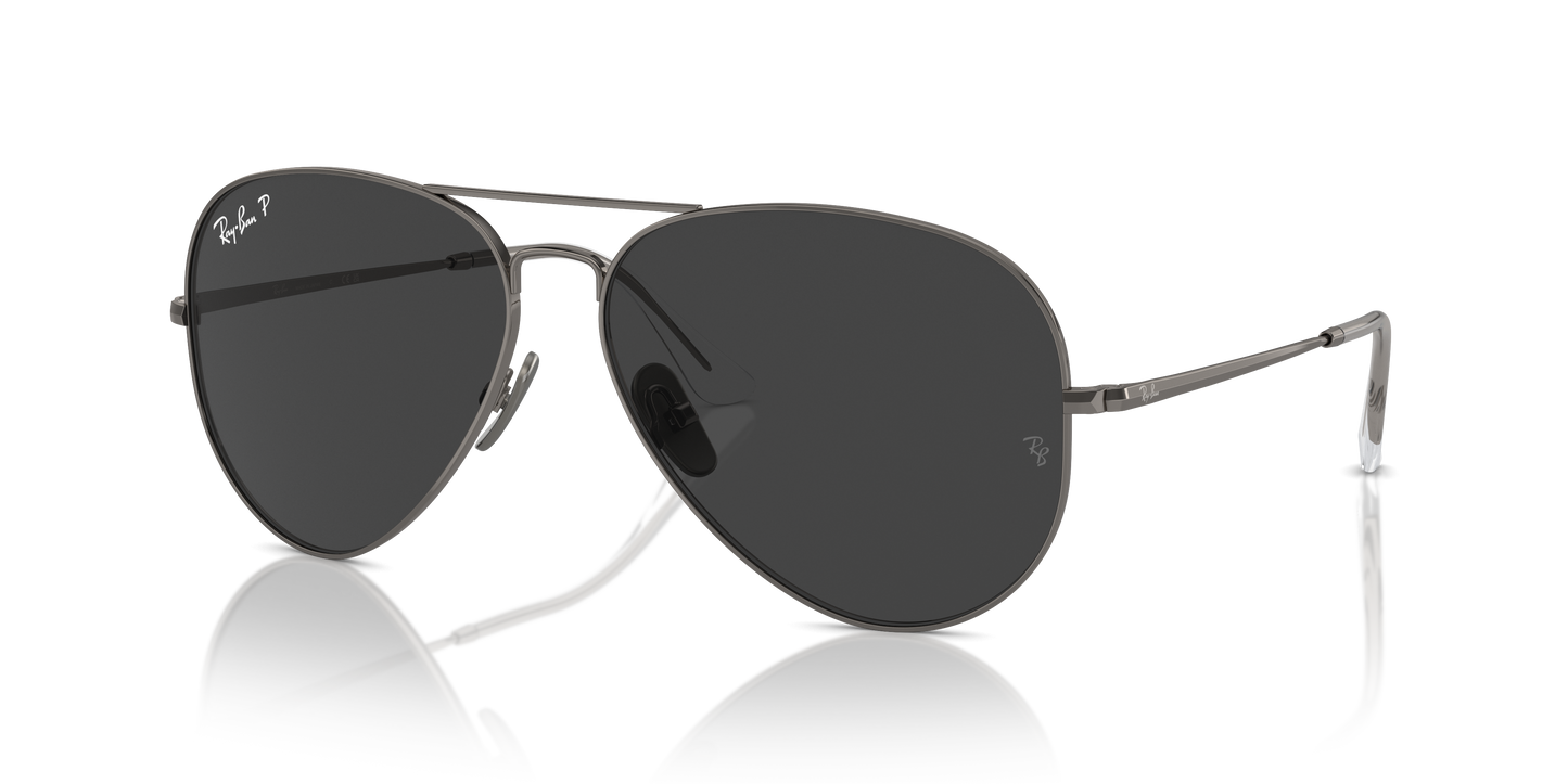 Ray-Ban Aviator Titanium Sunglasses RB8089 165/48