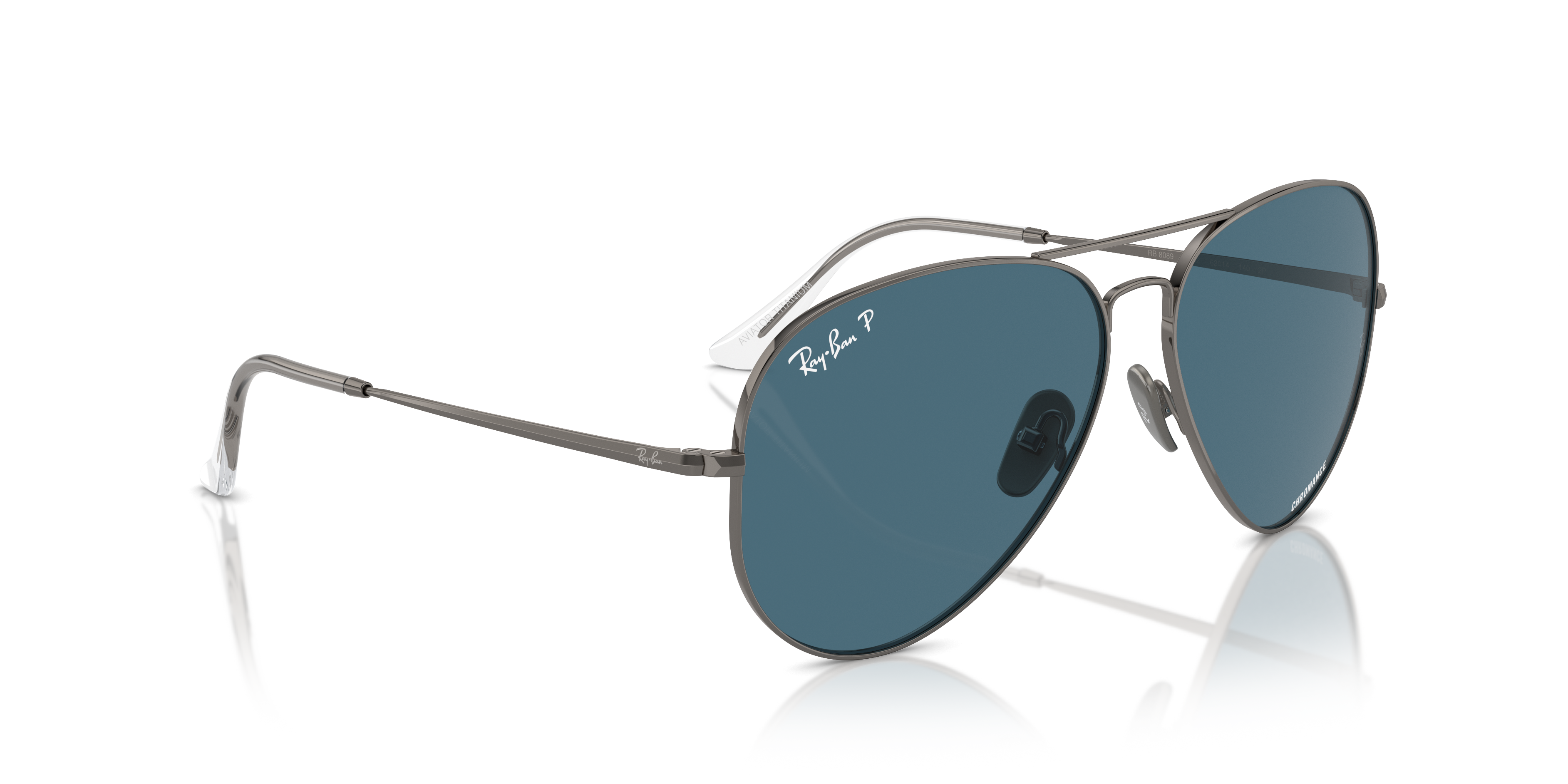 Ray-Ban Aviator Titanium Sunglasses RB8089 165/S2