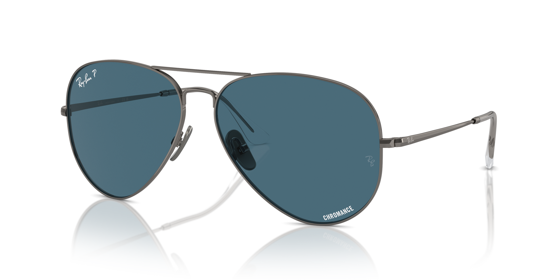 Ray-Ban Aviator Titanium Sunglasses RB8089 165/S2