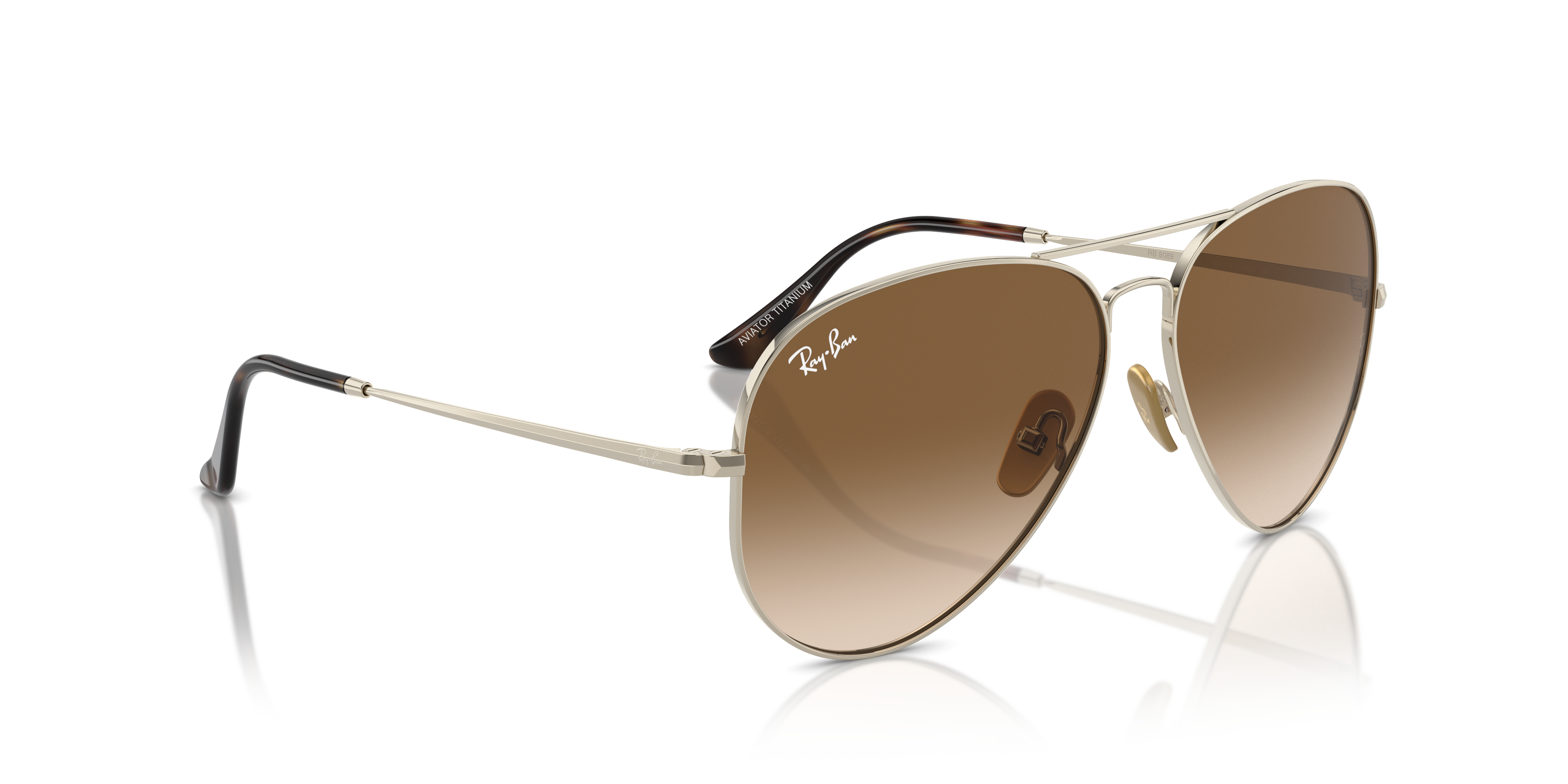 Ray-Ban Aviator Titanium Sunglasses RB8089 926551
