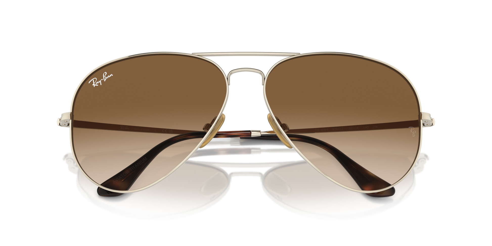 Ray-Ban Aviator Titanium Sunglasses RB8089 926551