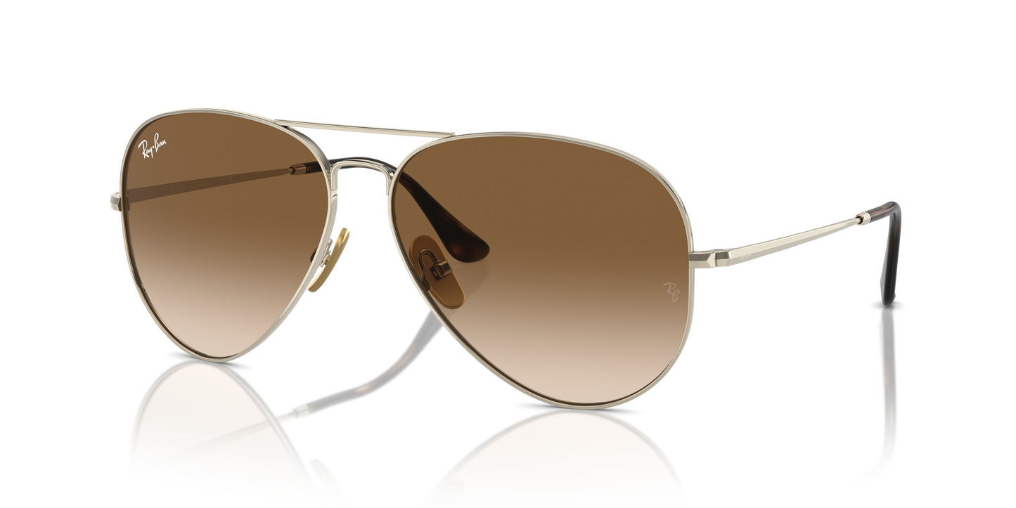 Ray-Ban Aviator Titanium Sunglasses RB8089 926551
