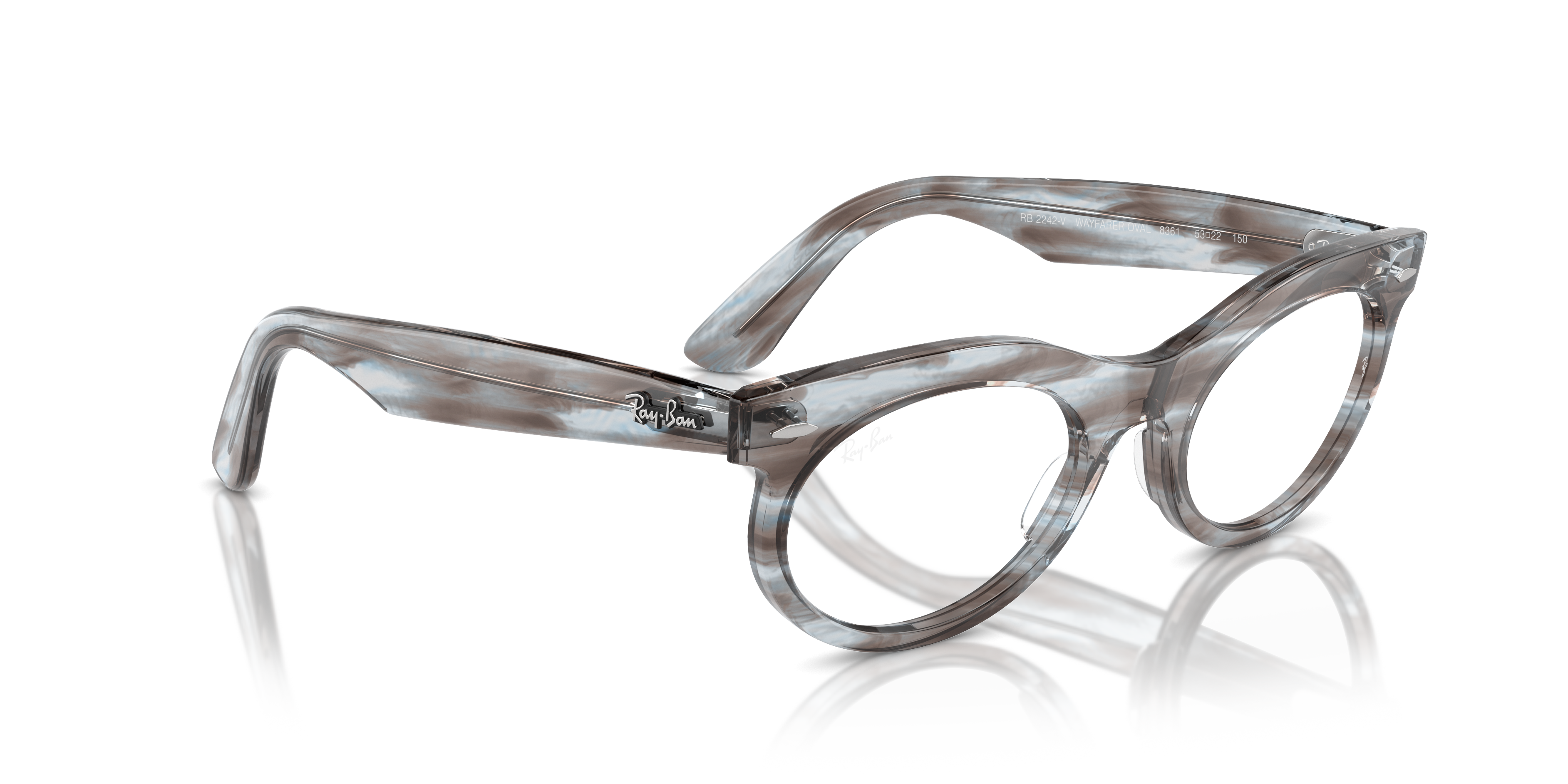 Ray-Ban Wayfarer Oval Eyeglasses RX2242V 8361