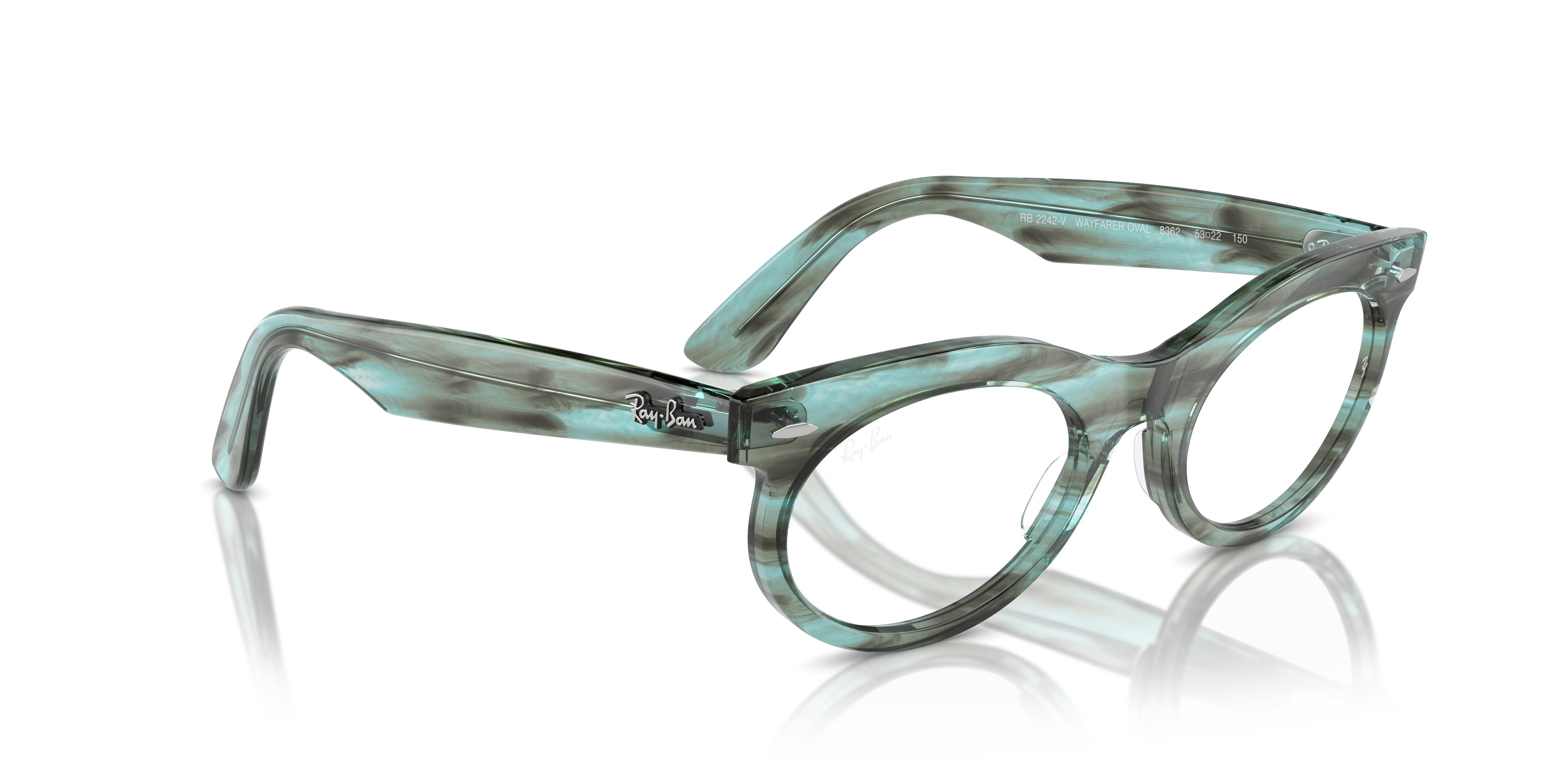 Ray-Ban Wayfarer Oval Eyeglasses RX2242V 8362