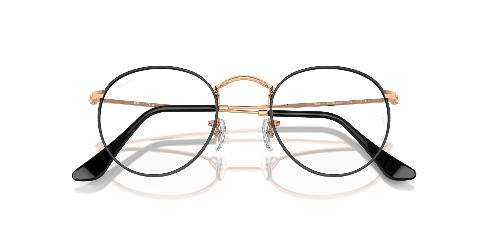 Ray-Ban Round Metal Eyeglasses RX3447V 3173