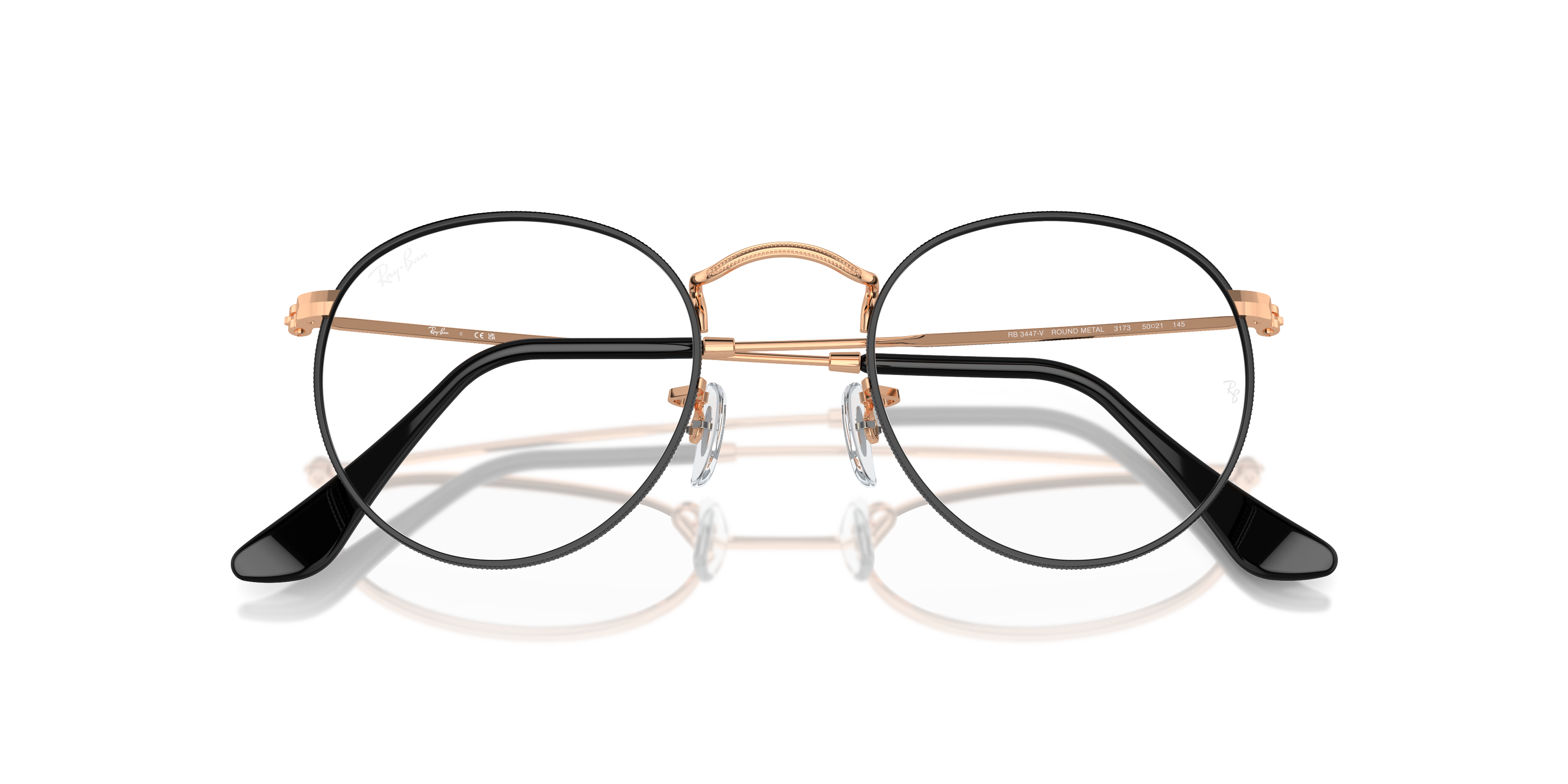 Ray-Ban Round Metal Eyeglasses RX3447V 3173