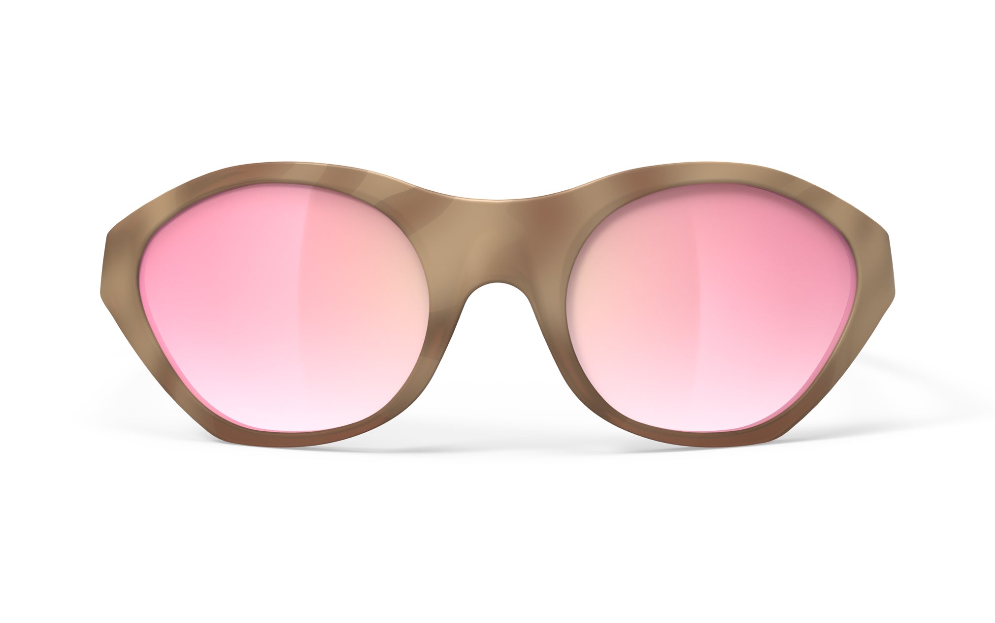 Rudy Project Based SQ094704-0000 NEBULA BROWN MATTE - Pink Laser Deg.