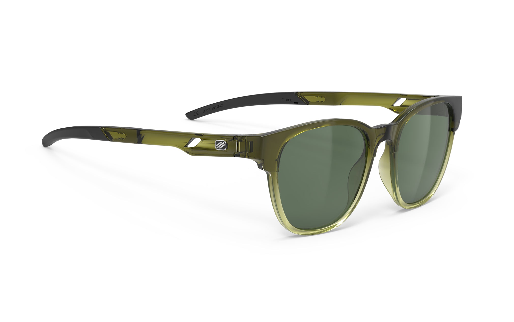 Rudy Project Iridis 65 SP650184-0000 CRYSTAL OLIVE FADE APPLE G. - Green