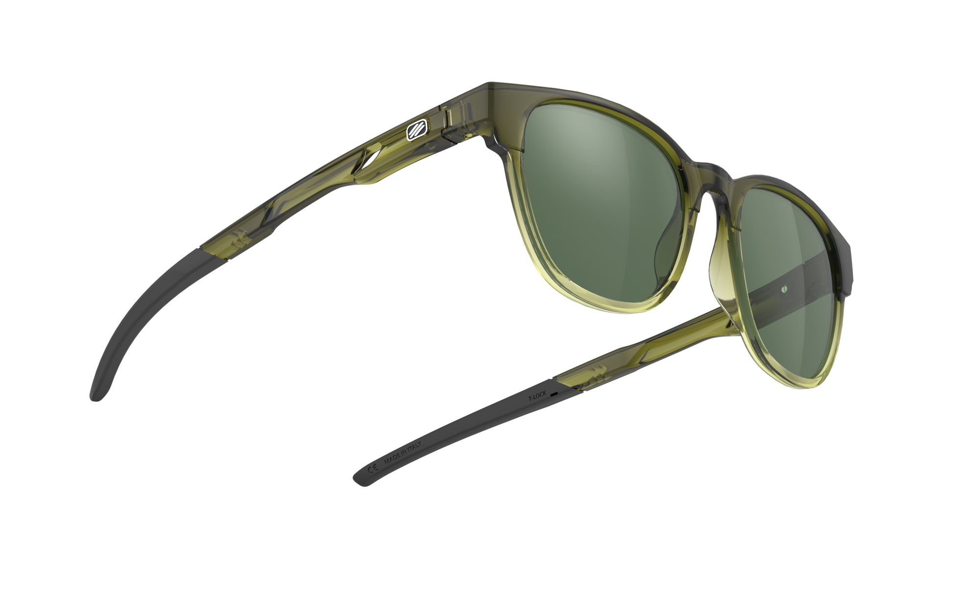 Rudy Project Iridis 65 SP650184-0000 CRYSTAL OLIVE FADE APPLE G. - Green
