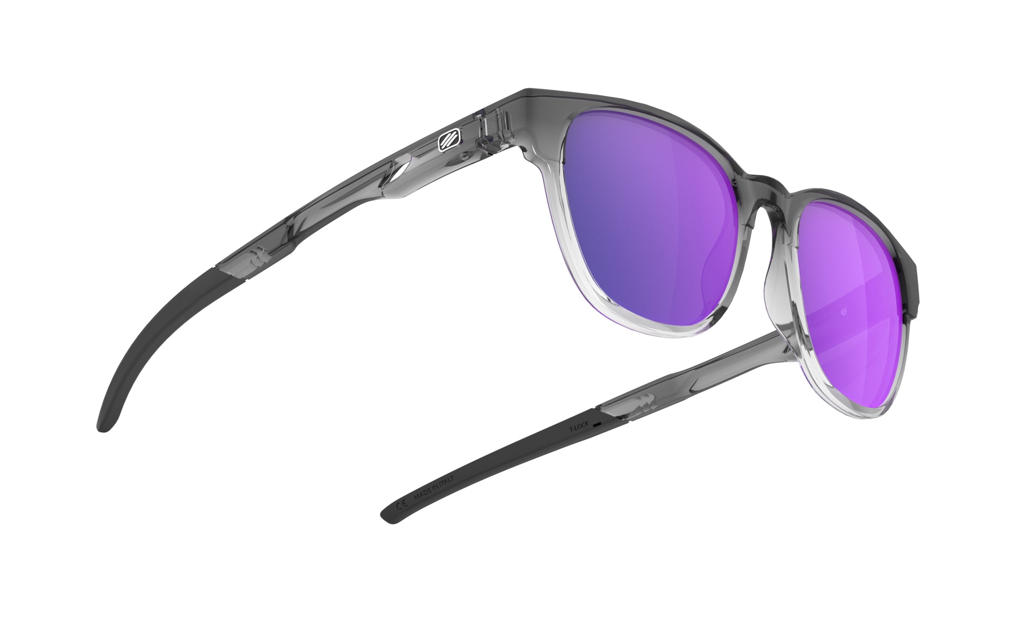 Rudy Project Iridis 65 SP654238-0000 CRYSTAL ASH DEG - Multilaser Violet