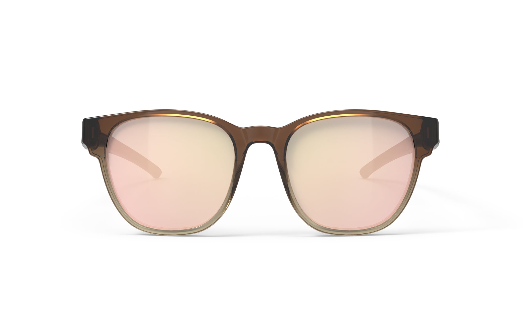 Rudy Project Iridis 65 SP655471-0000 CRYSTAL ESPRESSO FADE GLOSS - Multilaser Rose Gold