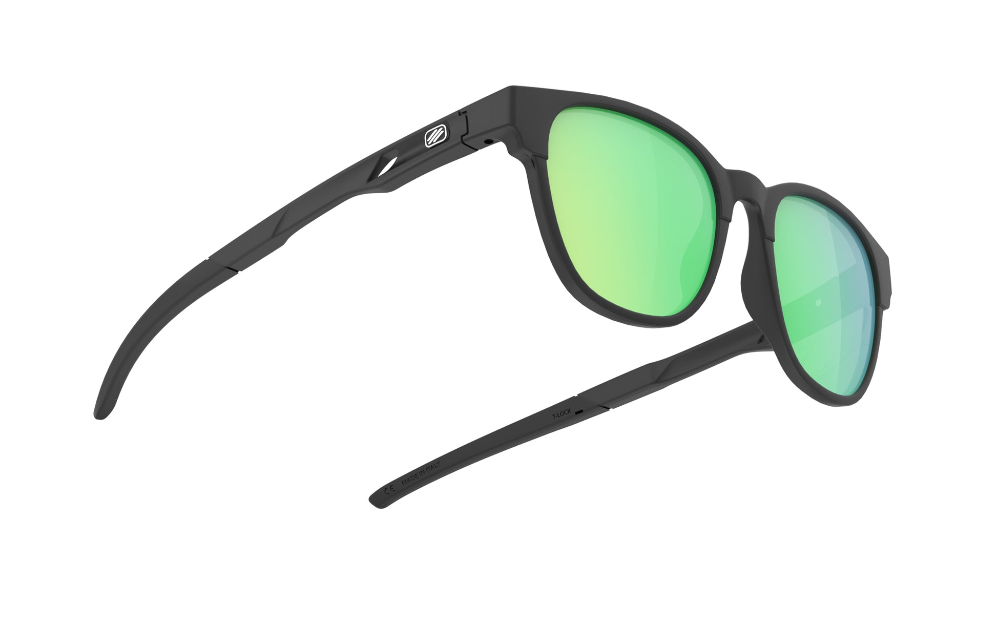 Rudy Project Iridis 65 SP656106-0000 BLACK MATTE - Polar 3Fx Hdr Multilaser Green