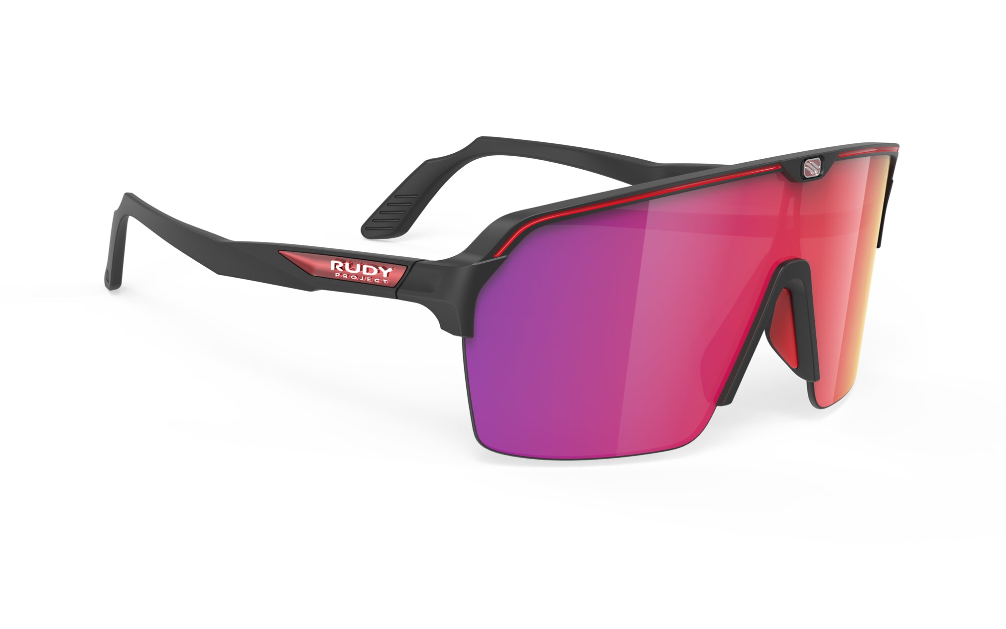 Rudy Project Spinshield Air SP843806-N002 BLACK MATTE - Multilaser Red