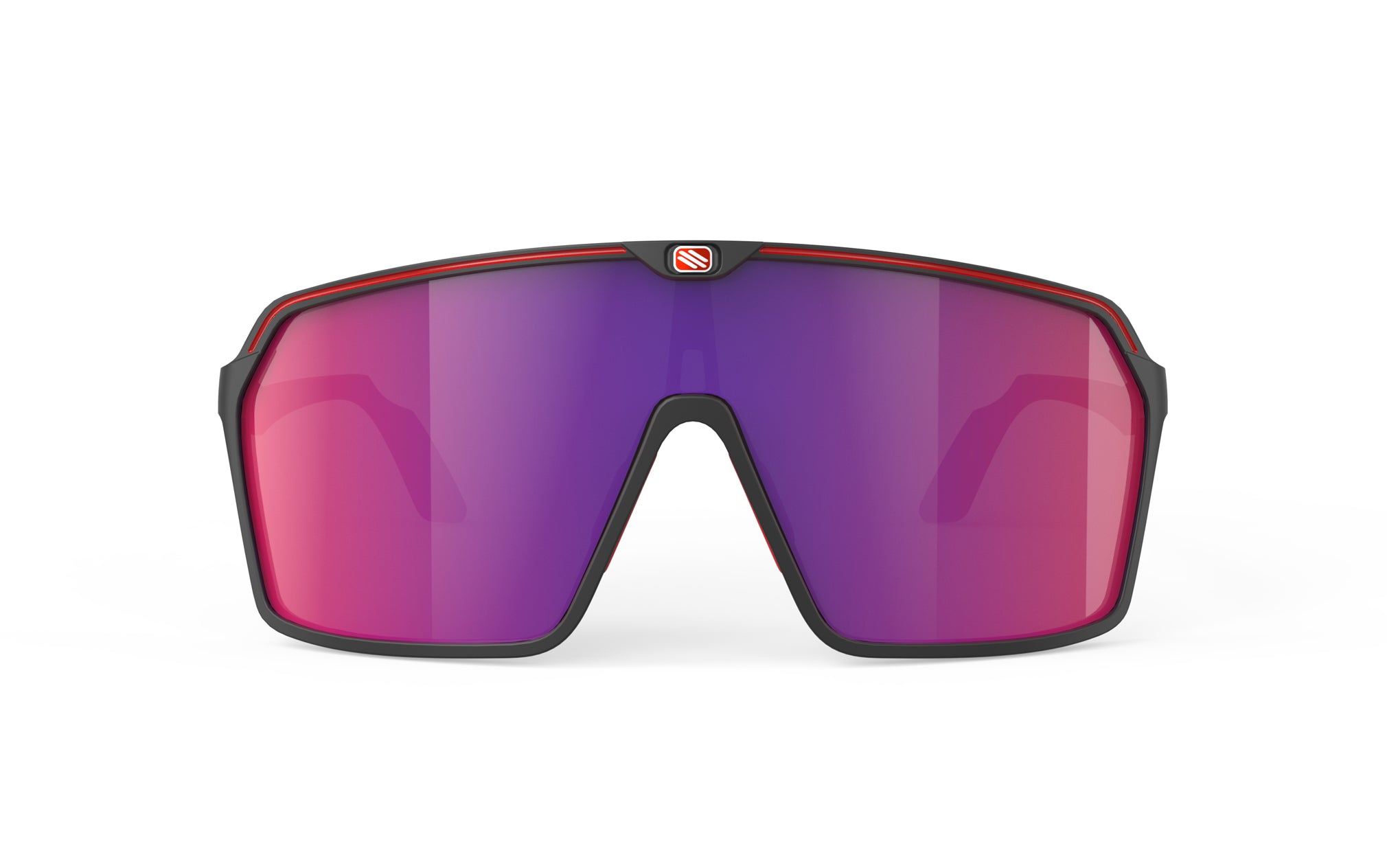 Rudy Project Spinshield SP723806-N002 BLACK MATTE - Multilaser Red
