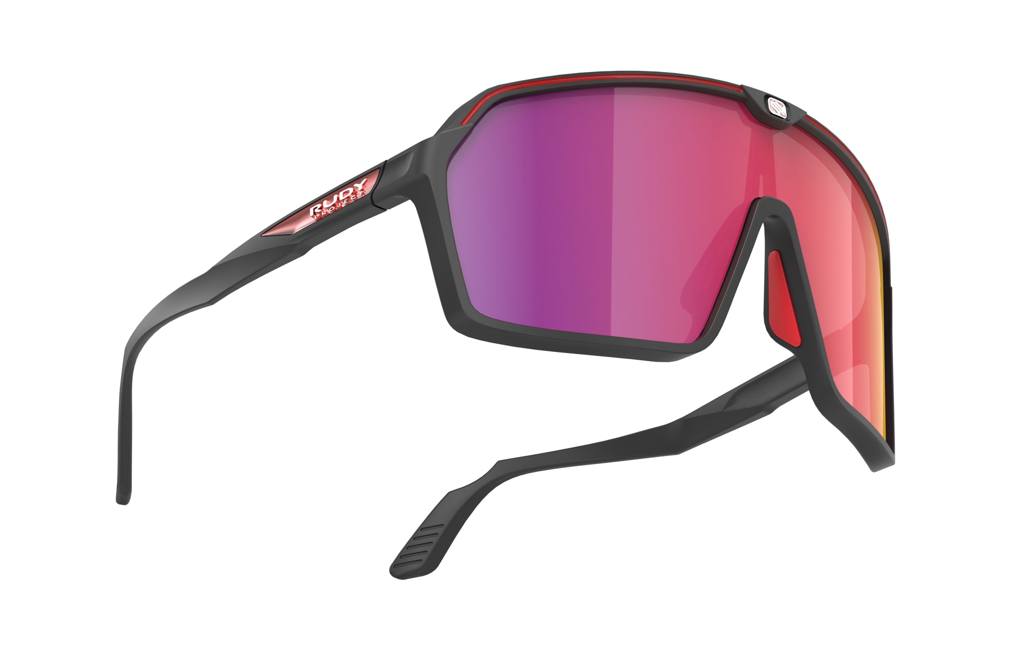 Rudy Project Spinshield SP723806-N002 BLACK MATTE - Multilaser Red