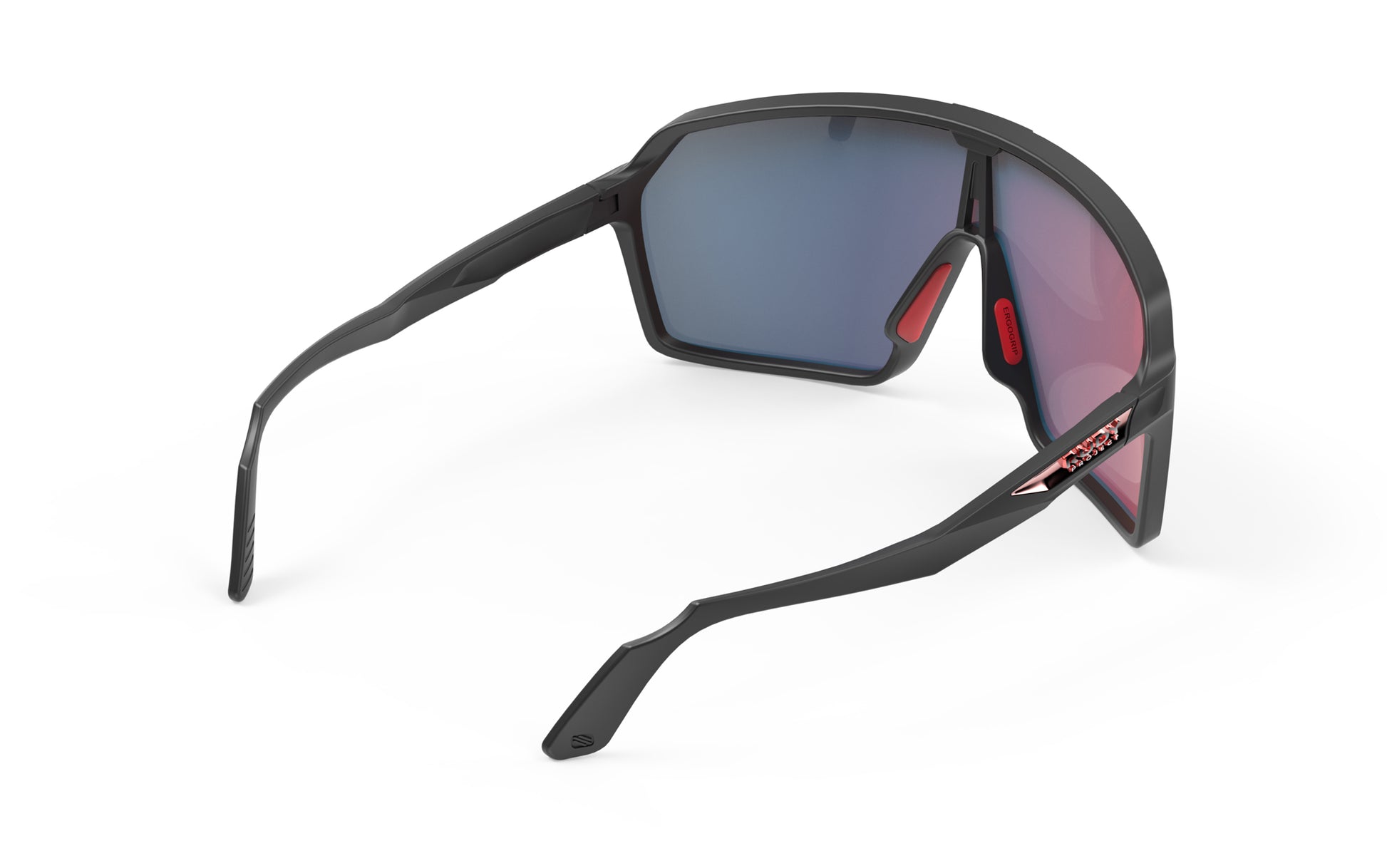 Rudy Project Spinshield SP723806-N002 BLACK MATTE - Multilaser Red