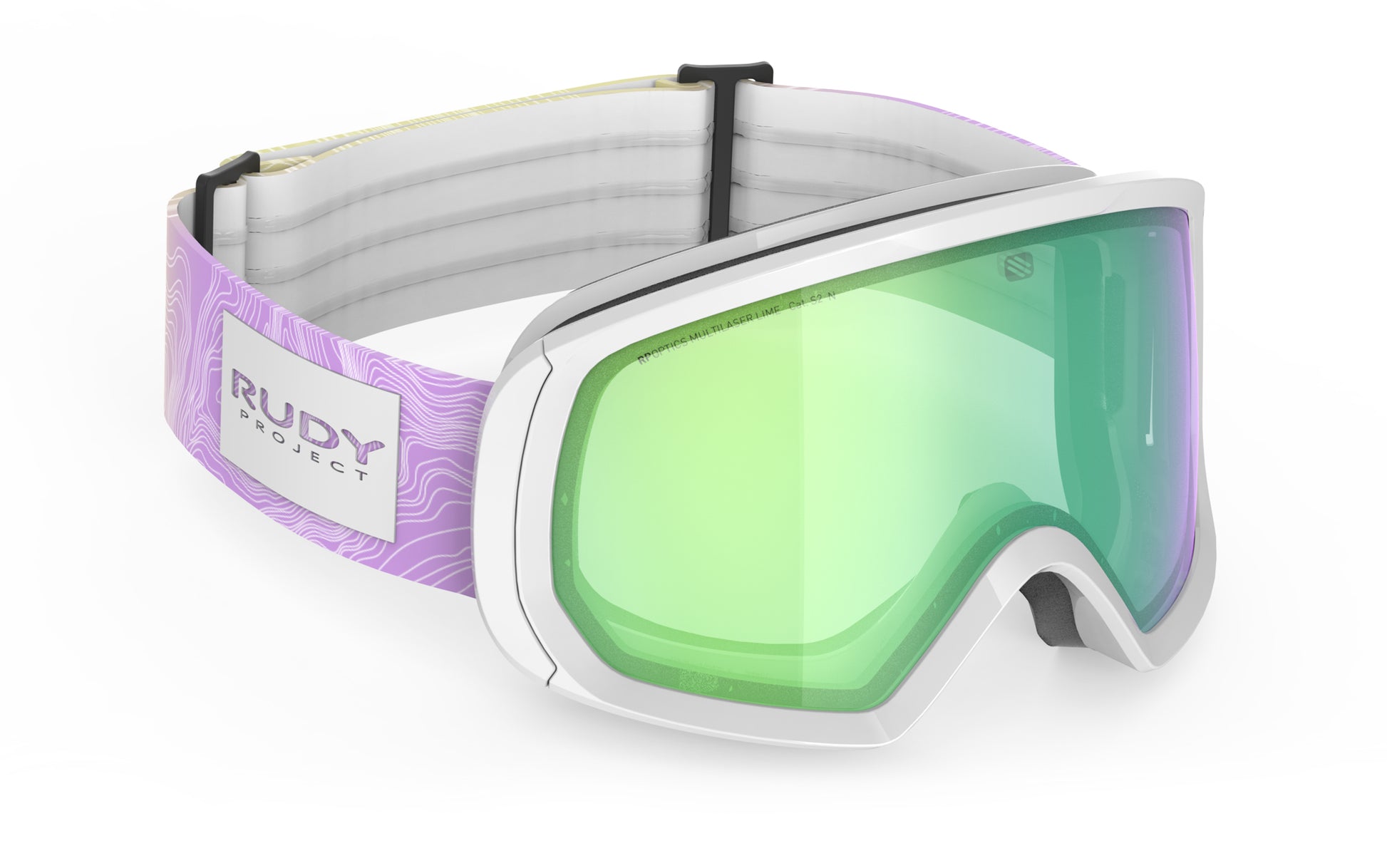Rudy Project Threesixty MK234169-0001 WHITE GLOSS - Multilaser Lime
