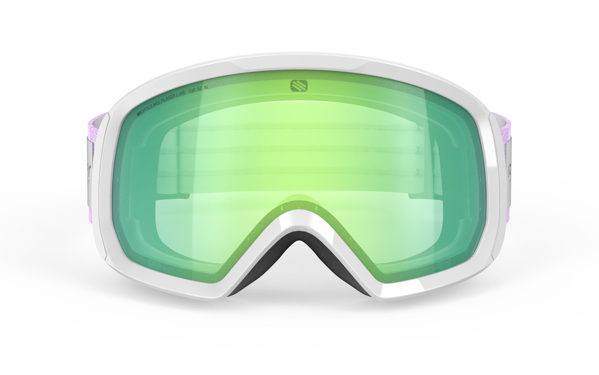 Rudy Project Threesixty MK234169-0001 WHITE GLOSS - Multilaser Lime