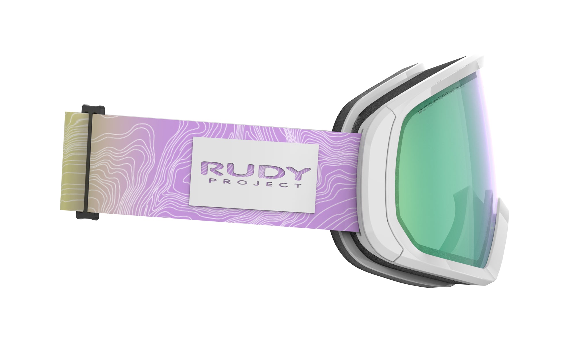 Rudy Project Threesixty MK234169-0001 WHITE GLOSS - Multilaser Lime