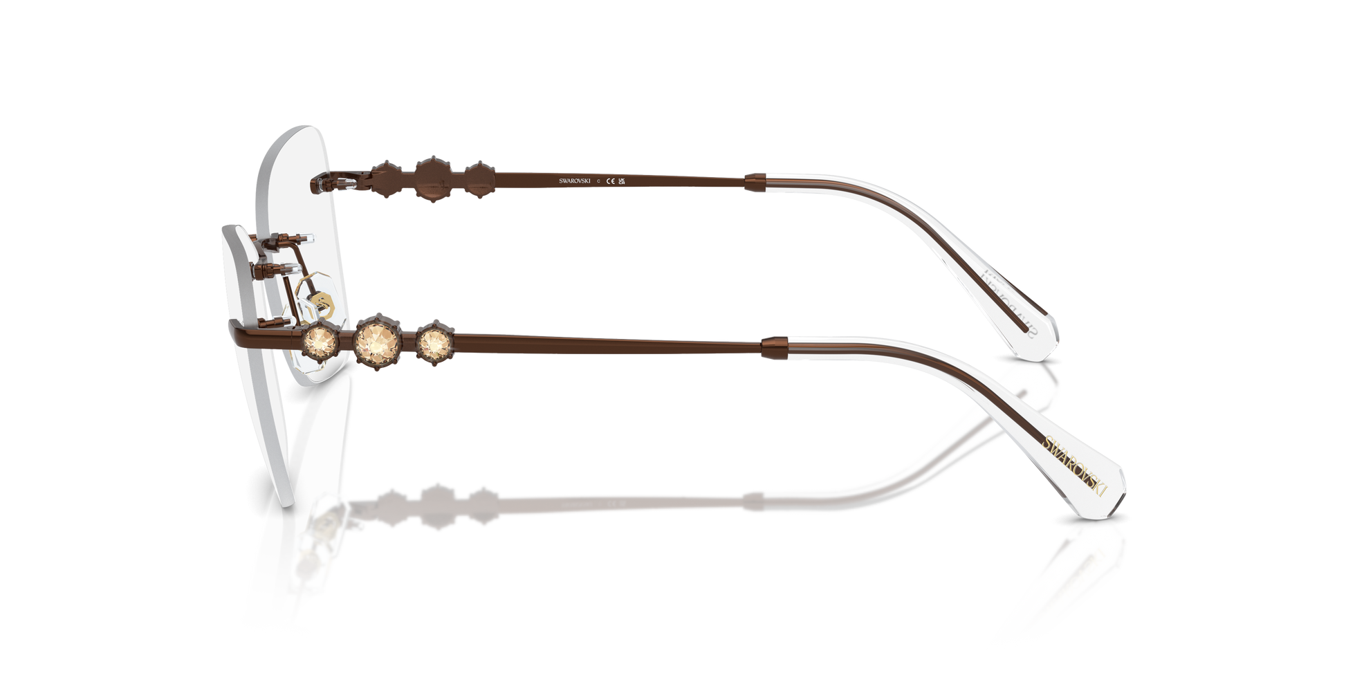 Swarovski Eyeglasses SK1014 LIGHT BROWN