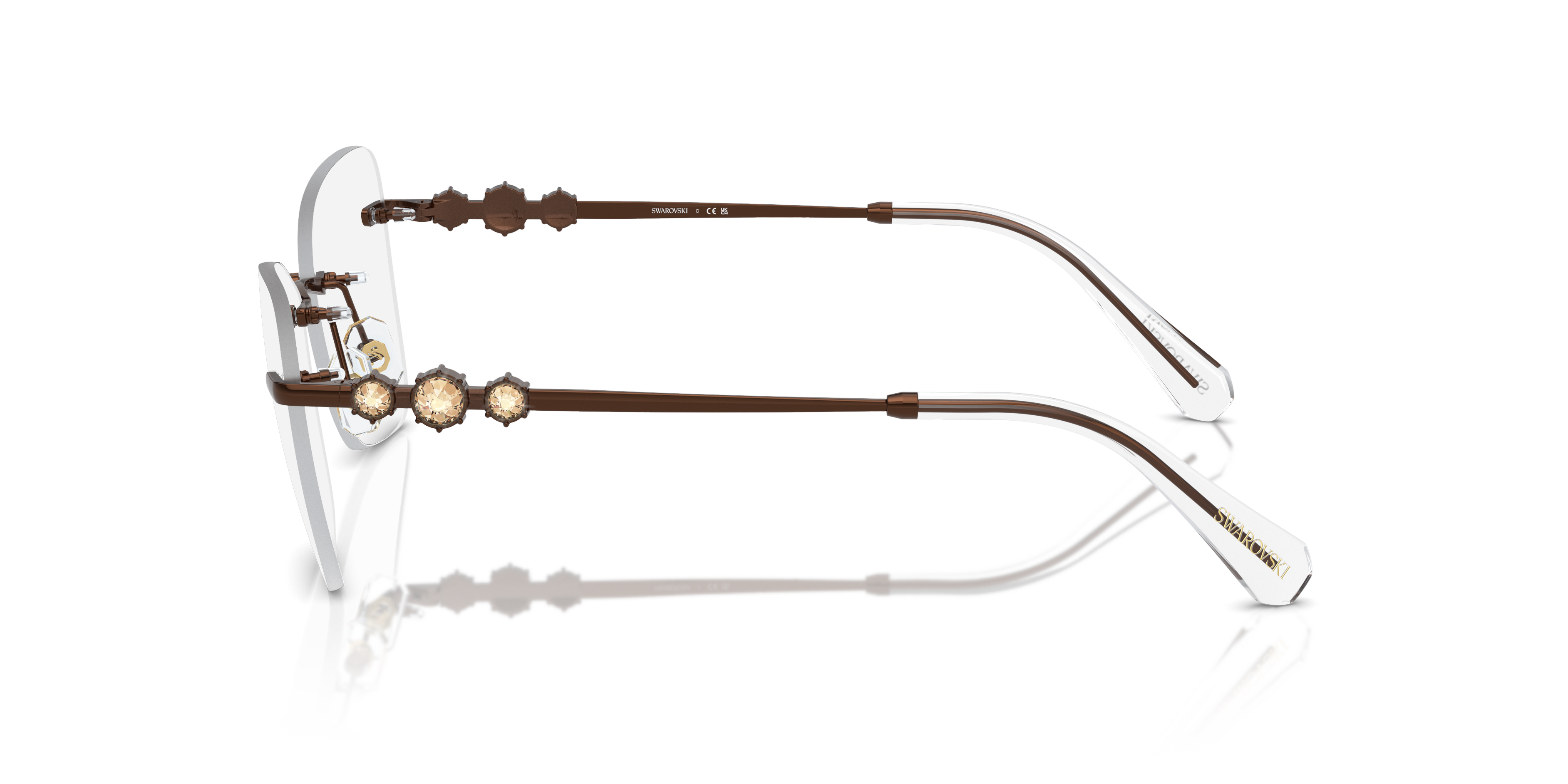 Swarovski Eyeglasses SK1014 LIGHT BROWN