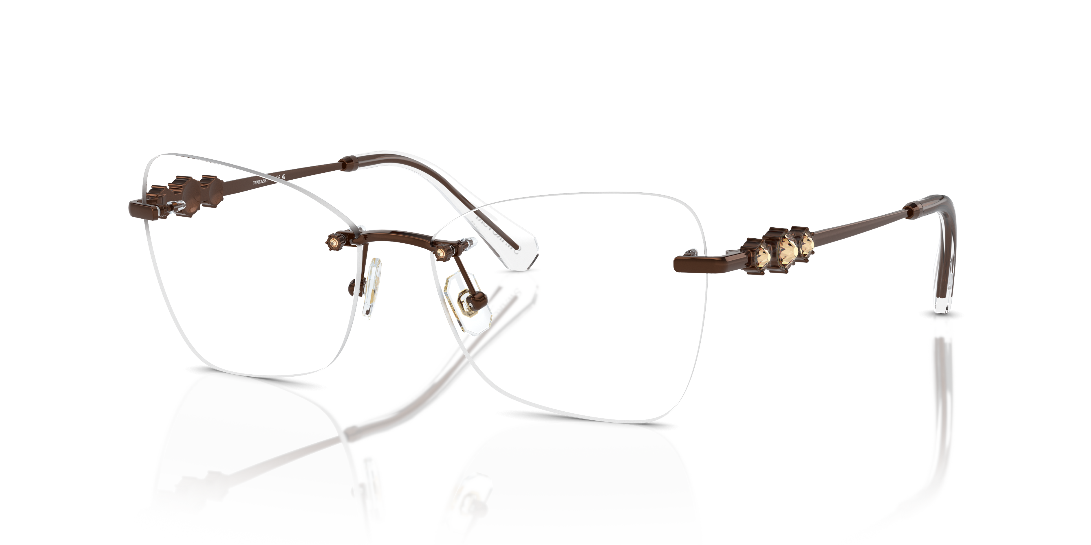 Swarovski Eyeglasses SK1014 LIGHT BROWN